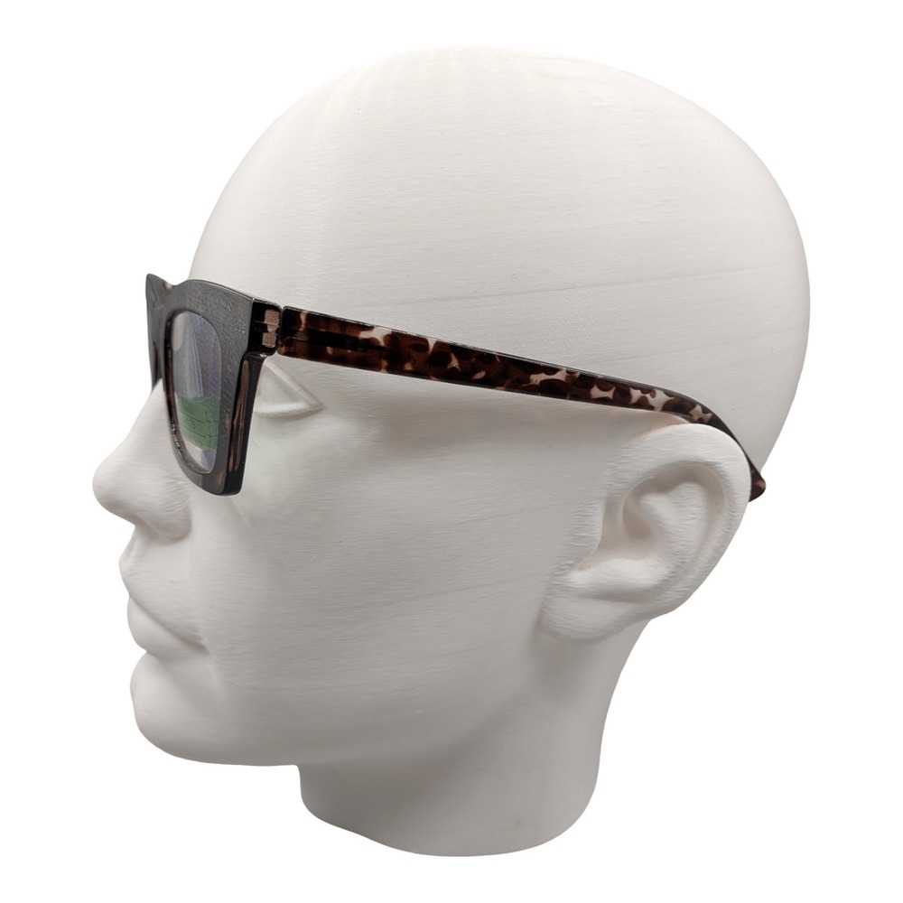 Amomomaeyewear Tortoise Shell Square Reading Glasses AM6042 C8 +1.75 Blue Light - Picture 5 of 5